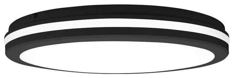 Top Light - Plafoniera LED da bagno COMET LED/40W/230V IP54 nera Ø 40 cm