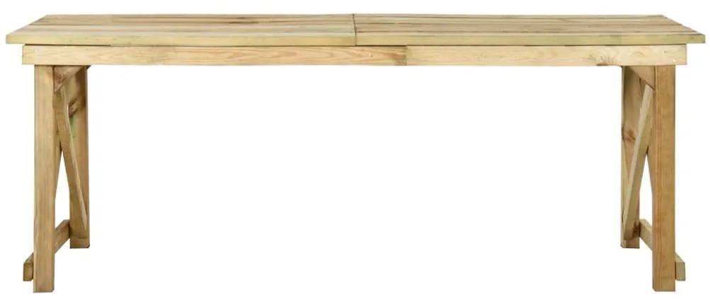 Tavolo da giardino 200x79x75 cm in legno di pino impregnato
