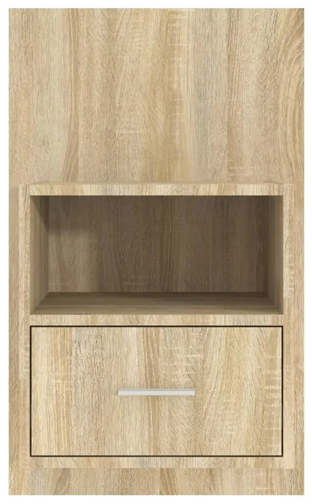 Comodino Moderno In Rovere Sonoma - 30x30x40 Cm, Con 2 Cassetti, Per Camera Da Letto O Soggiorno - Foto 9