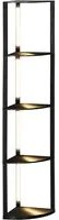 Lampada da Terra a LED 41x29,5x163,5 cm in MDF Nero