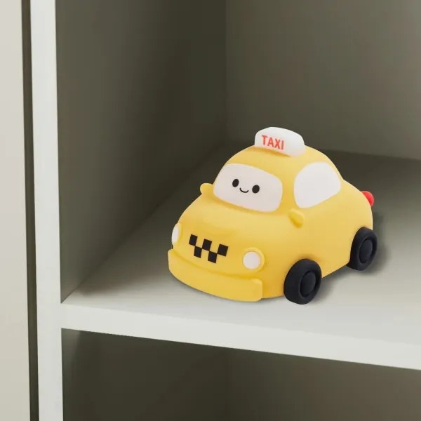 Lampada a LED dimmerabile per bambini TAXI LED/1W/5V USB 1200 mAh giallo