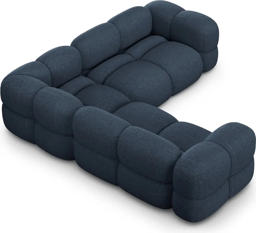 Divano angolare blu scuro Loretto – Cosmopolitan Design