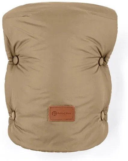 PETITE&MARS - SET Coprigambe per bambini 3in1 JIBOT + stroller mano muff marrone