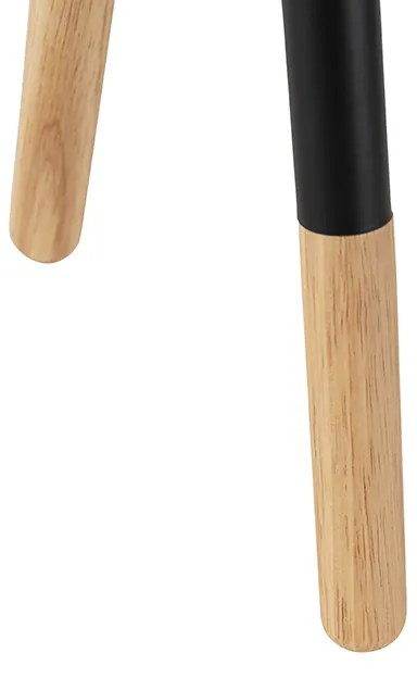 Set di lampada da tavolo e da terra con paralume nero - Pip