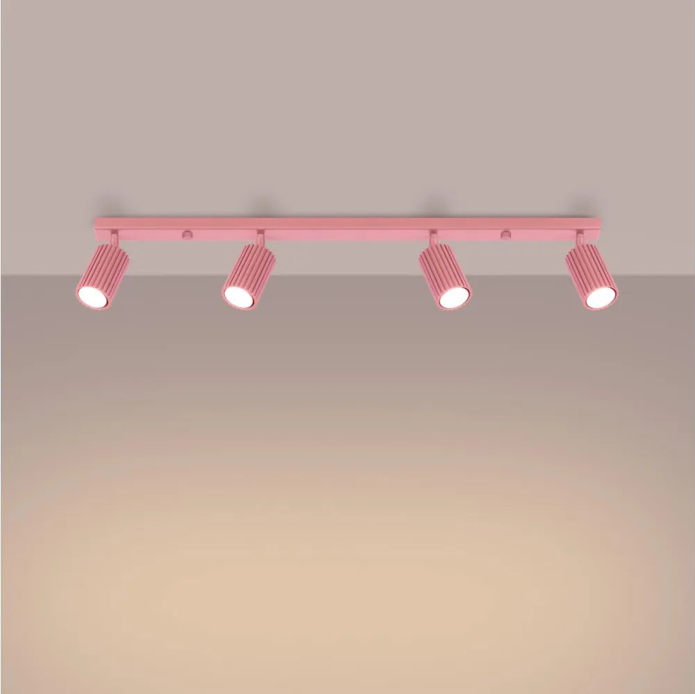 Brilagi - Faretto LED CRESTO 4xGU10/10W/230V rosa