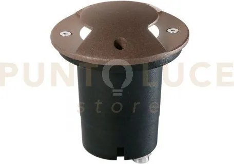 Faro carrabile a incasso hummer bronzo 1 luce attacco gu10 2 fasci ...