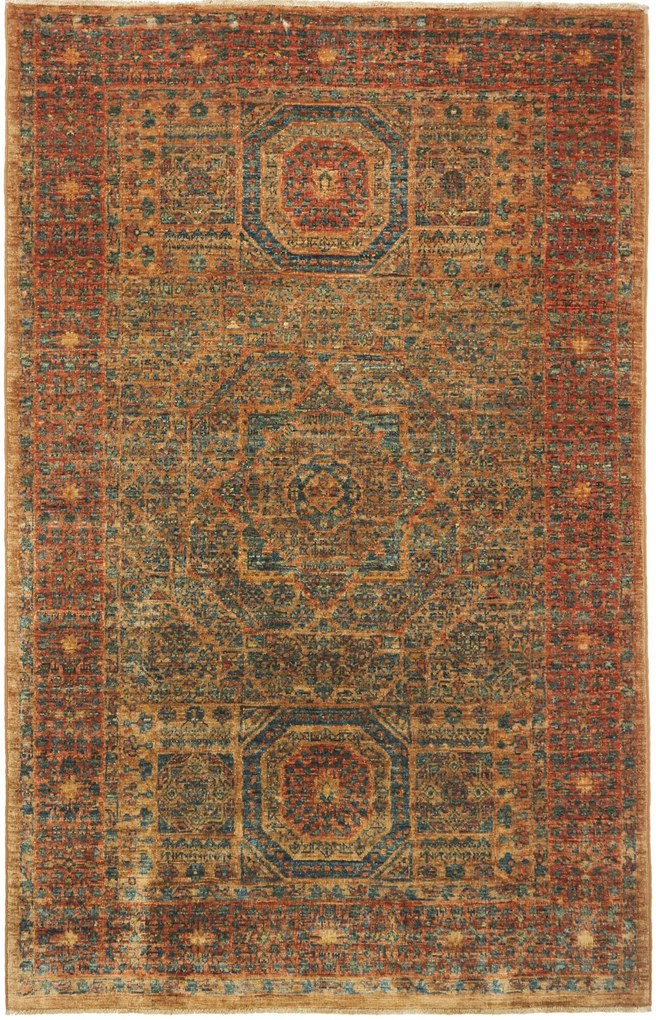 Mamluk Tappeto orientale 100 x 160 Marrone (Pakistan) Annodato A Mano