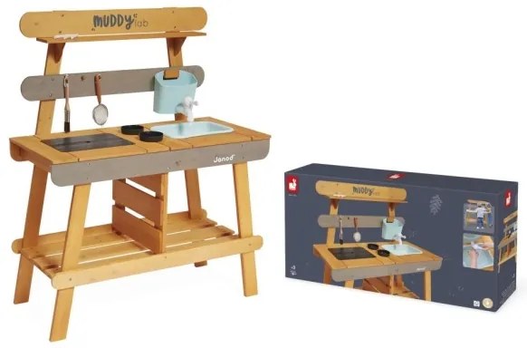 Janod - Cucina in legno per esterni MUDDY LAB