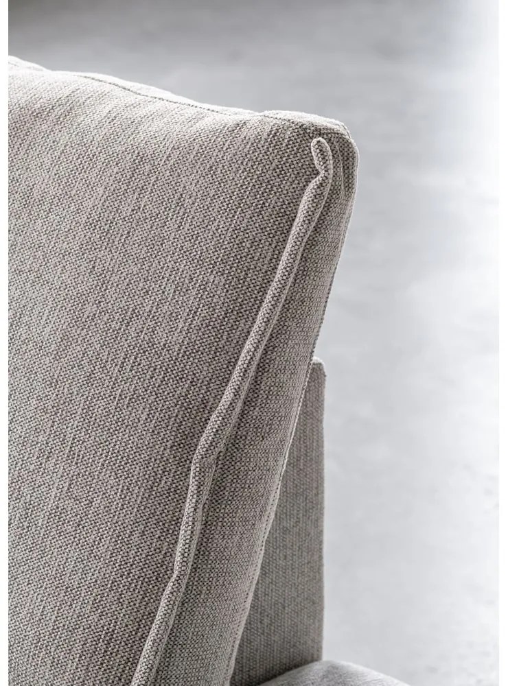 Divano angolare greige allungabile/con contenitore (con penisola a sinistra/con chaise lounge) Charming Charlie – Miuform