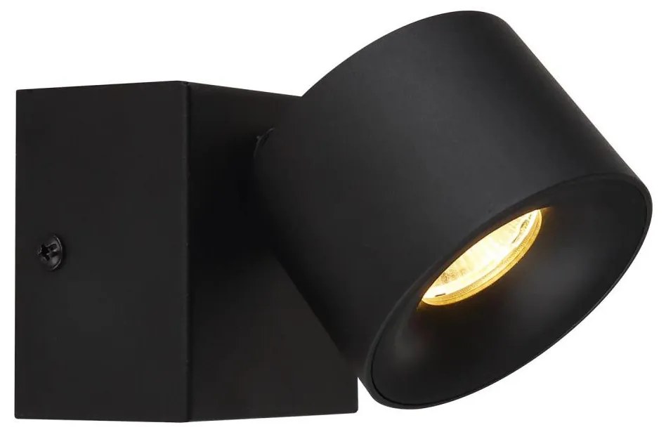 Globo 56961-1B - Luce Spot da parete a LED RAE LED/6W/230V nero