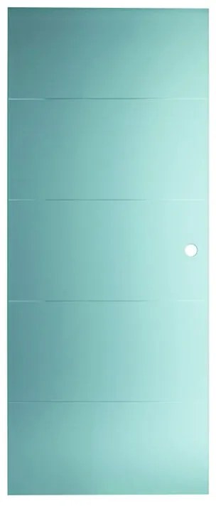 Anta per porta scorrevole esterno muro Pegaso in vetro trasparente, L 85 x H 215 cm, apertura reversibile
