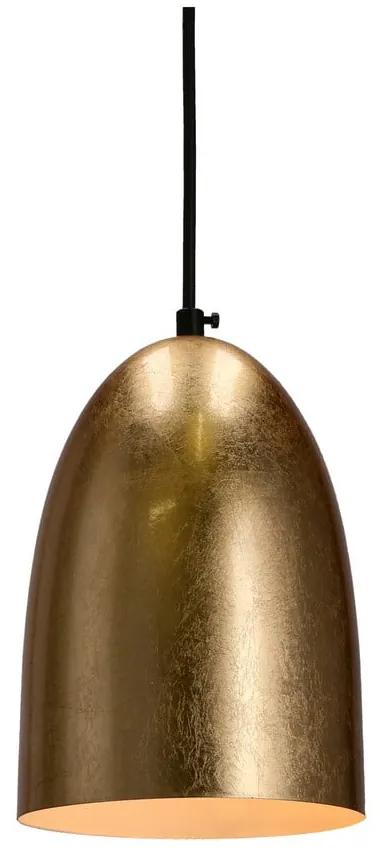 Lampada a sospensione color oro con paralume in metallo ø 14 cm Icaro - Candellux Lighting