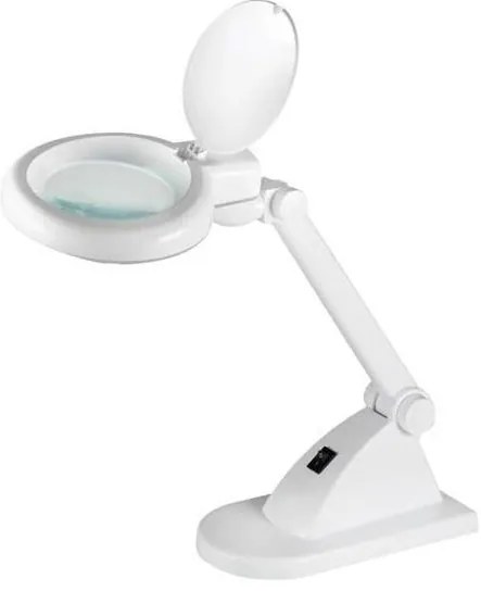 Lampada da tavolo a LED con lente d'ingrandimento LED/6W/230V bianca