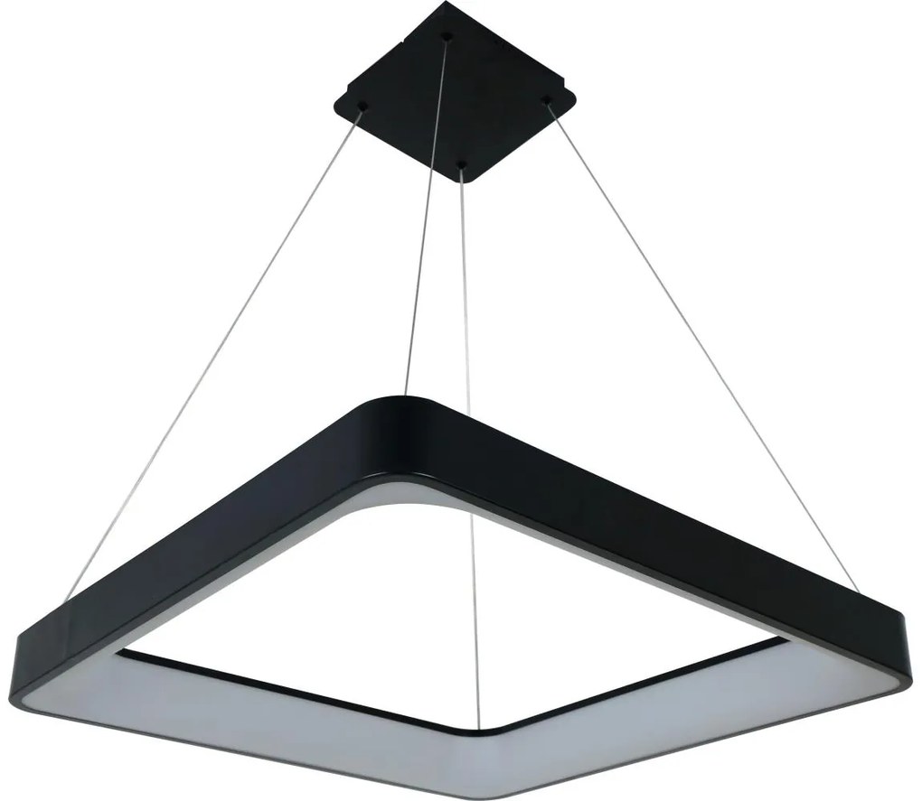 Brilagi - Lampadario LED dimmerabile sospeso a cavo FALCON II LED/125W/230V 60x60 cm nero + telecomando