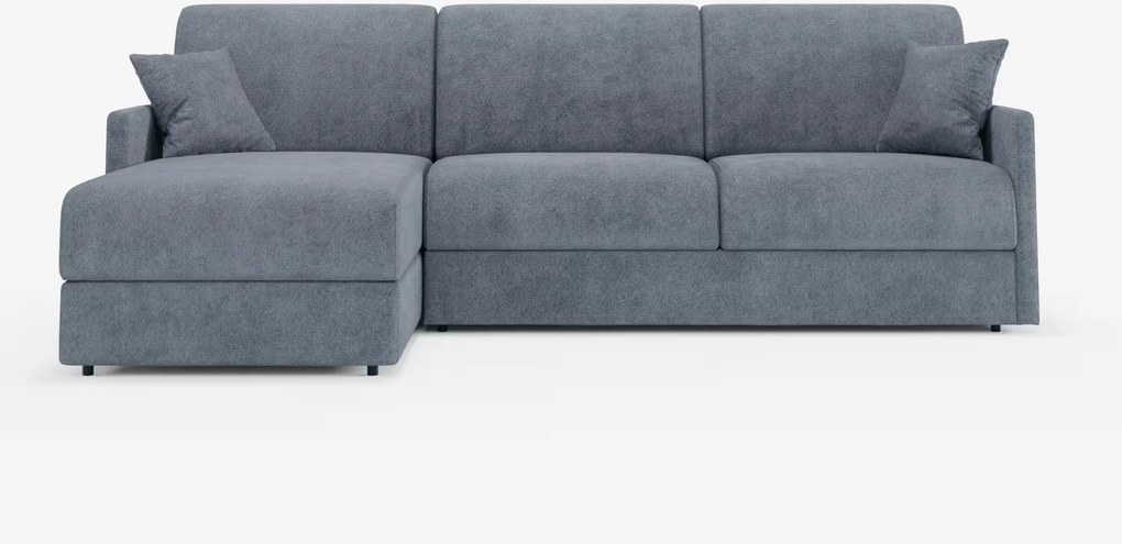 Tommy Divano Letto con penisola contenitore - design minimal e sfoderabile in tessuto smacchiabile simil cotone T33