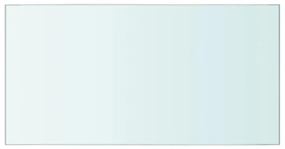 Mensole in vetro trasparente 2 pz 40x20 cm