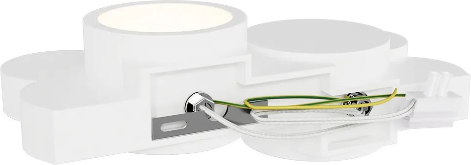 Applique da Parete 2xG9 in Gesso Pitturabile  - Serie VOLUMI