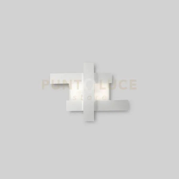 Doha p/p - applique colore bianco in alluminio e metacrilato a led ...