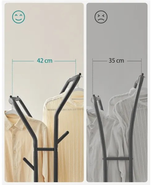 Appendiabiti mobile LINEA nero