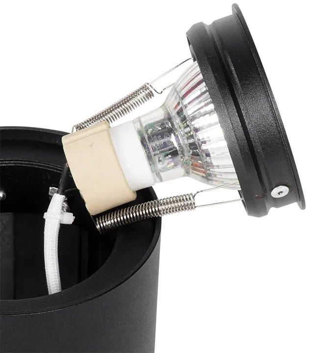 Faretto da soffitto moderno nero orientabile e inclinabile - Rondoo up