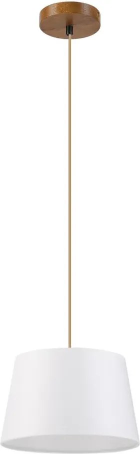 Lampada a sospensione su cavo AIDA 1xE27/60W/230V Ø 25 cm rovere/marrone/bianco