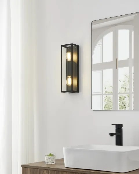 Eglo 99124 - Applique da bagno AMEZOLA 2xE27/60W/230V IP44