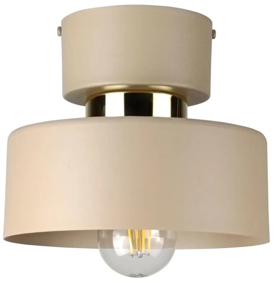 Plafoniera IGNIA 1xE27/60W/230V beige/dorato