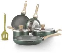 Batteria pentole 8 pezzi scritta Cooking Therapy