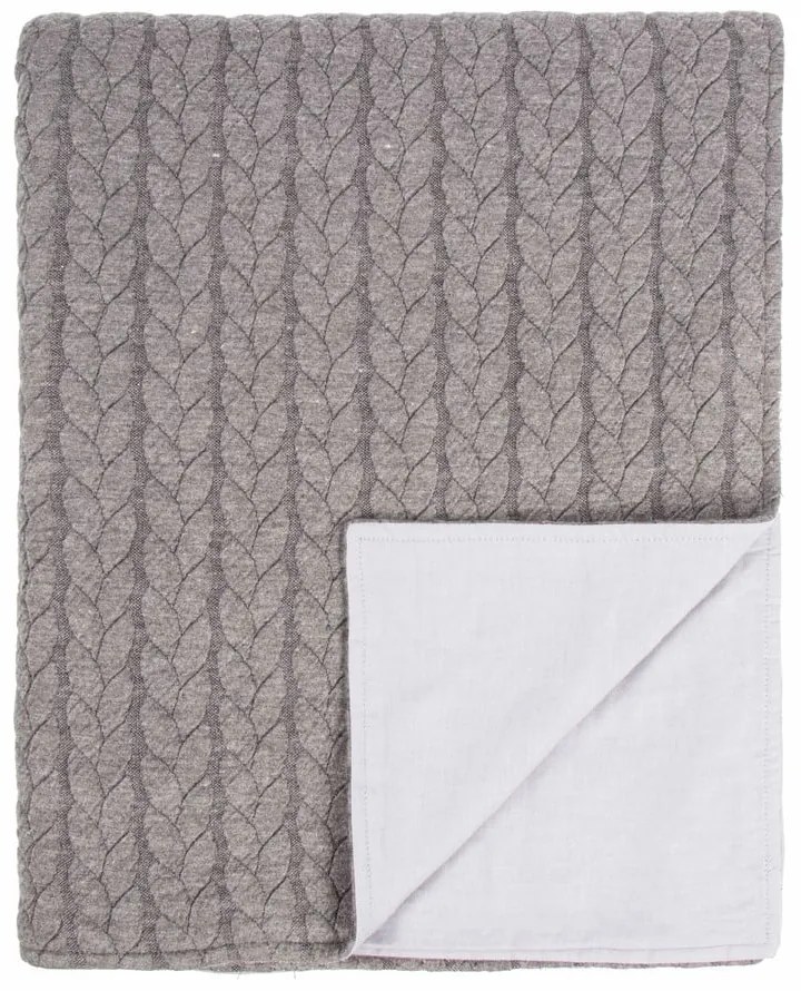 Coperta Sommar grigia, 130 x 170 cm - Tiseco Home Studio