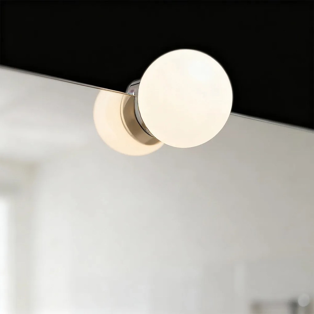 Lampada LED da Specchio Rotonda 3W IP54 - Da cornice o filo lucido Colore Bianco Naturale 4.000K