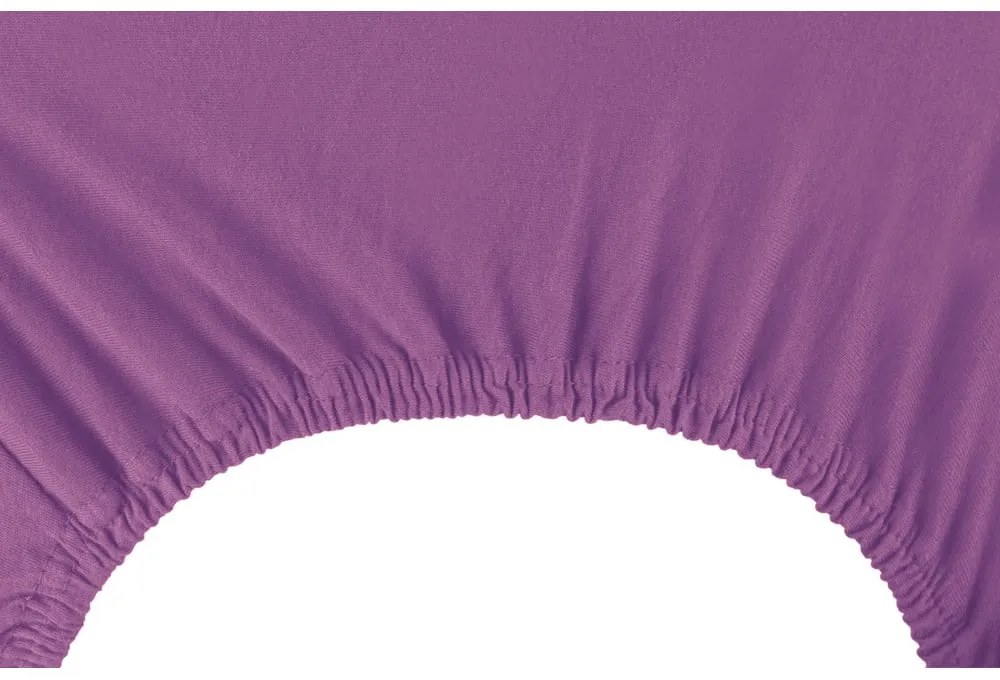 Lenzuolo con angoli viola in jersey 220x200 cm Amber – Restilo