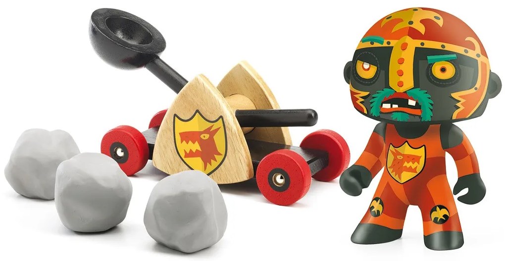 Arty Toys - cavaliere Baldy e catapulta