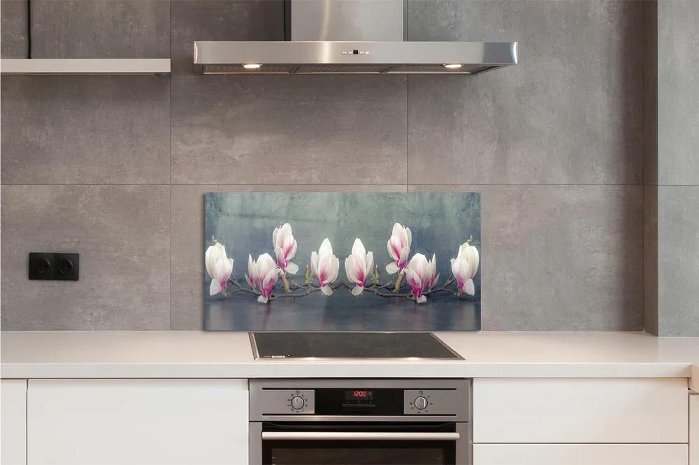Pannello da cucina Ramo di magnolia 100x50 cm