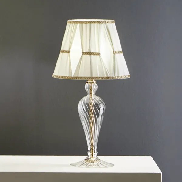 Lampada da tavolo 25x51 cm ROXANNE in vetro soffiato lavorato a mano