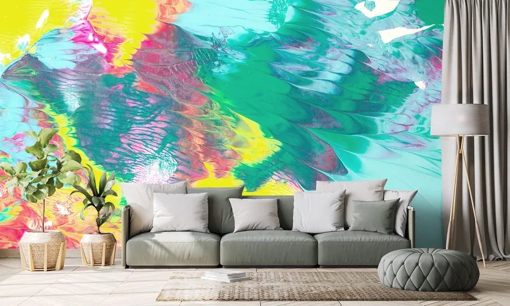 Carta da parati – Astrazione in colori pastello