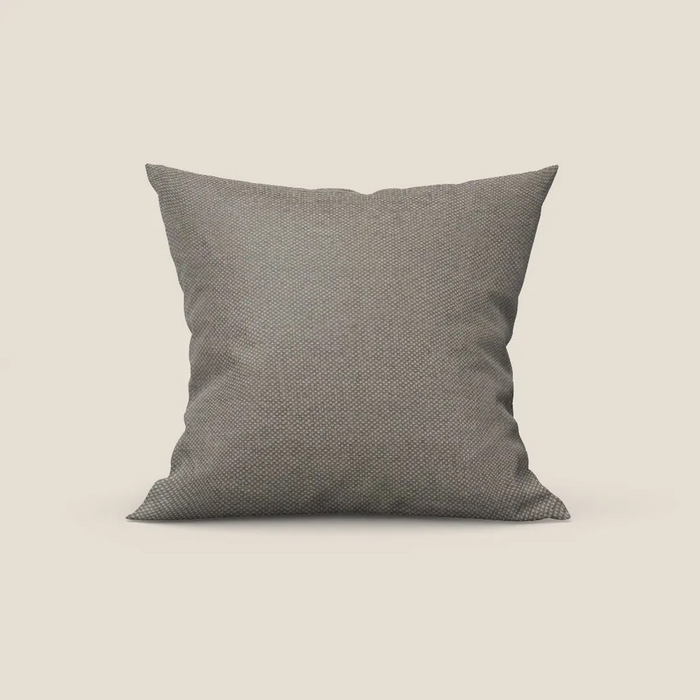 Honey cuscino disponibile in diversi colori realizzato in tessuto simil cotone impermeabile T13 tortora