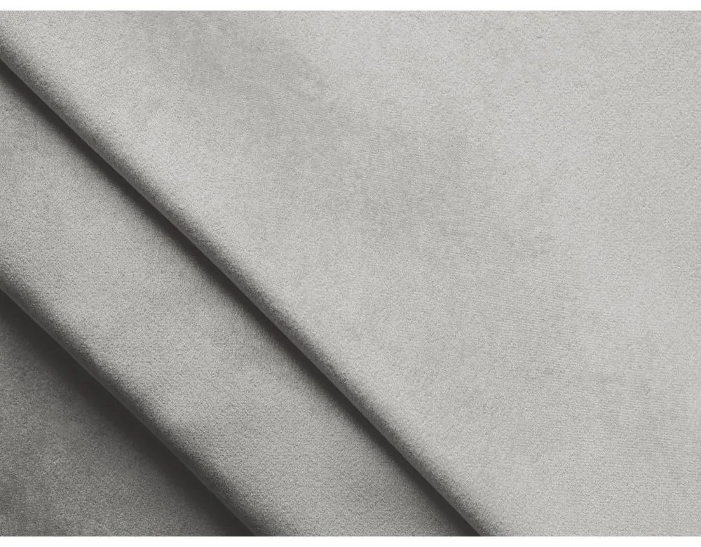 Letto matrimoniale imbottito grigio chiaro con contenitore con griglia 180x200 cm Hauke - Makamii