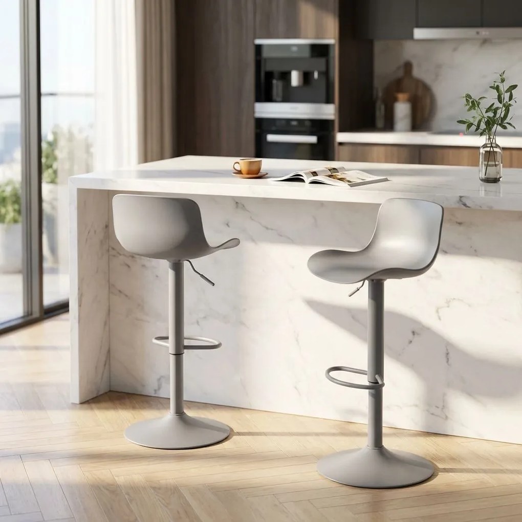 ESTEBAN - sgabello alto in acciaio