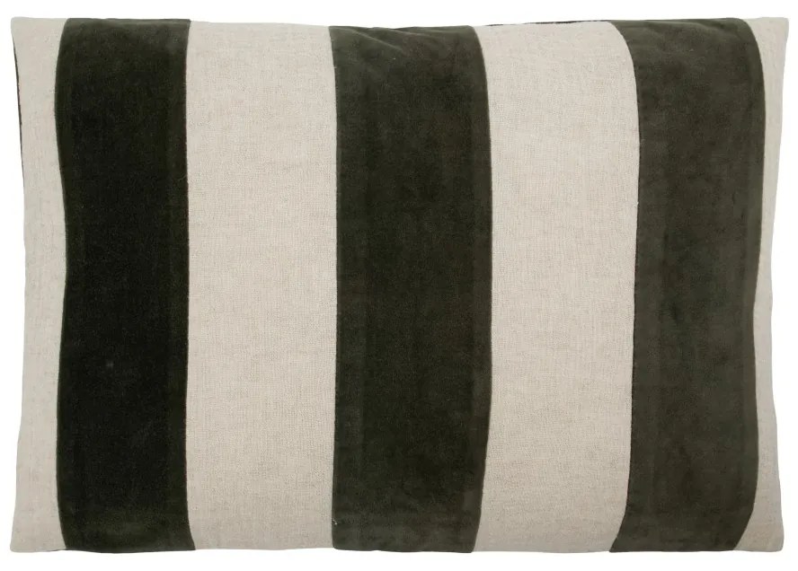 Tikamoon - Cuscino in lino 60x40 cm Sono verde