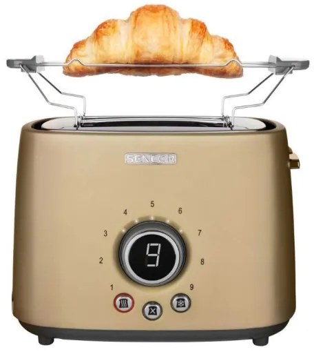 Sencor - Tostapane a due fessure con griglia 1000W/230V beige