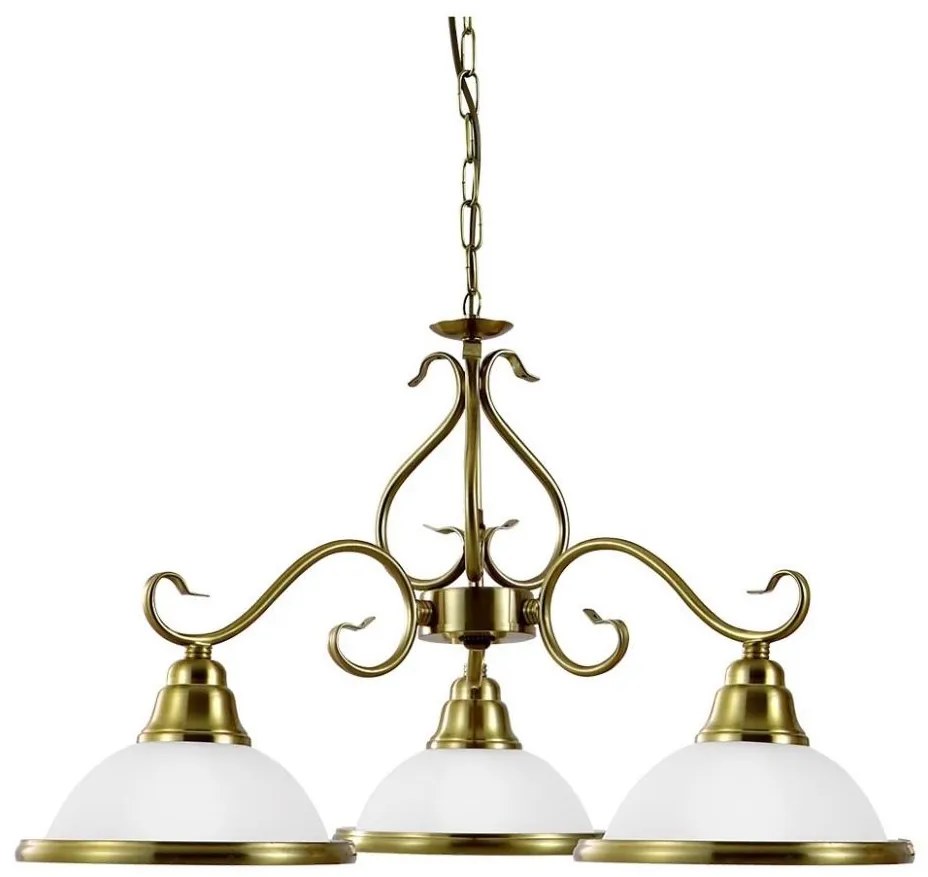 Prezent 75361 - Lampadario a sospensione con catena VIOLA 3xE14/40W/230V oro