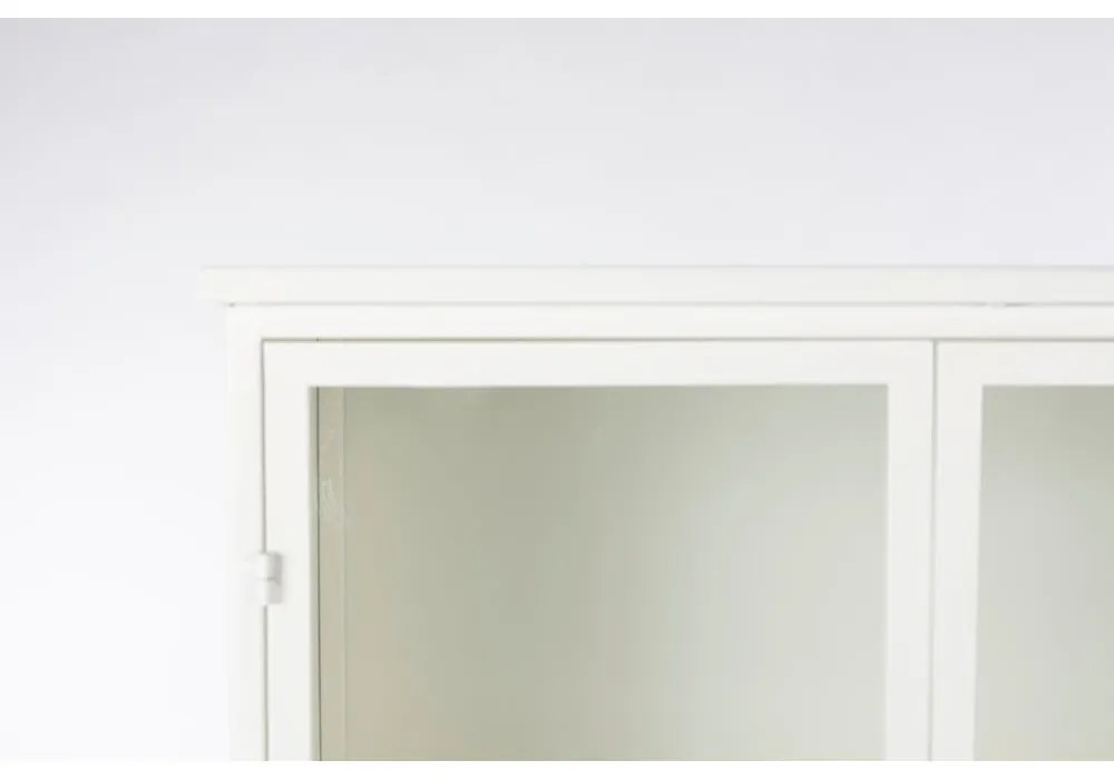 Vetrina metallica bianca 35x150 cm Miya - White Label