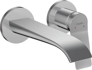 Rubinetto per lavabo a canna media getto a cascata d'acqua Vivenis cromato lucido HANSGROHE H 11 cm