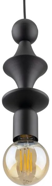 Lampadario a sospensione con filo TOWER 1xE27/15W/230V nero