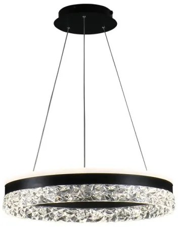 Lampadario a sospensione con filo LED dimmerabile LED/80W/230V 3000-6500K nero + telecomando