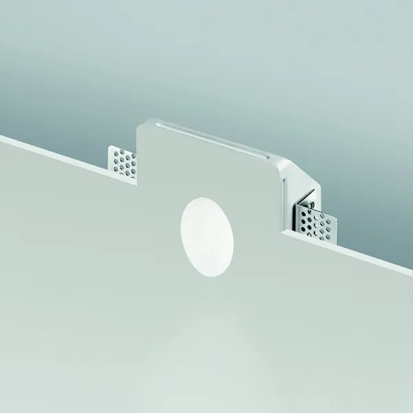 Lampada faretto da incasso LED in gesso verniciato Bianco VALZER 10x10 cm