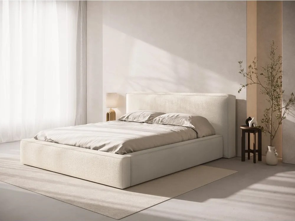 Testiera color crema in imbottito 189x100 cm Olivia – Micadoni