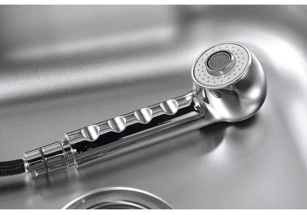 Aqualine - Miscelatore per lavello KASIOPEA 20 cm cromo lucido