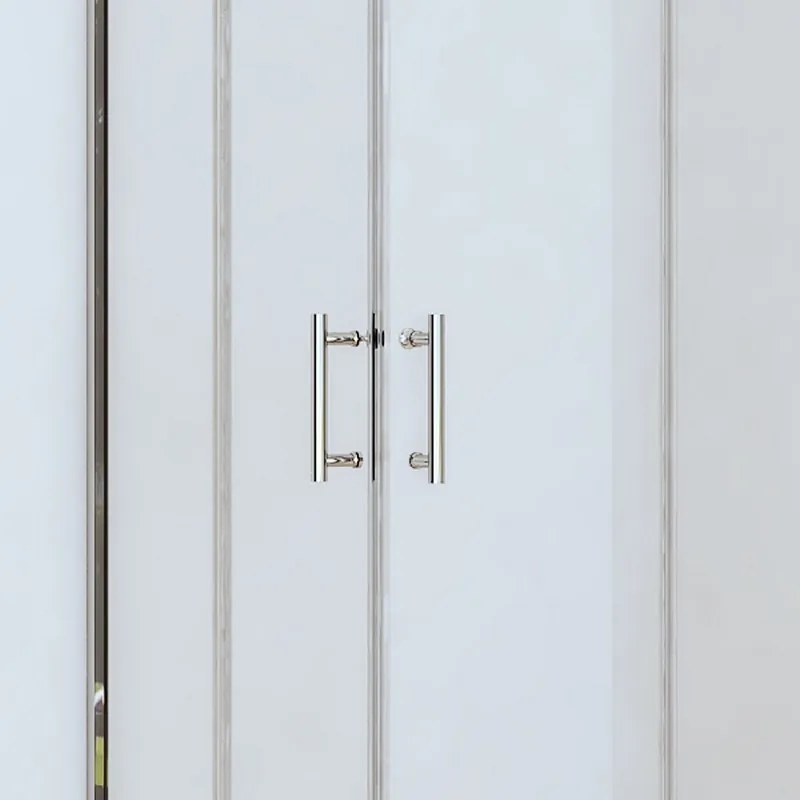 Kamalu - Box doccia angolo 90x90 altezza ridotta 170cm vetro trasparente | CHIARA EDGE-R