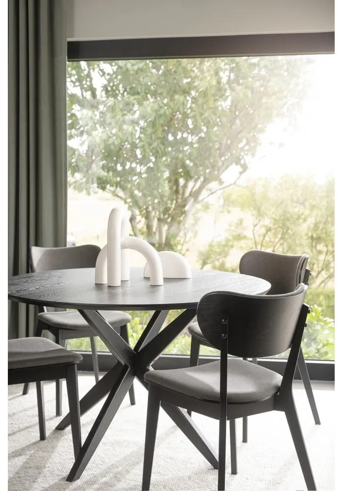 Tavolo da pranzo rotondo con piano in rovere 120x120 cm Calverton - Rowico